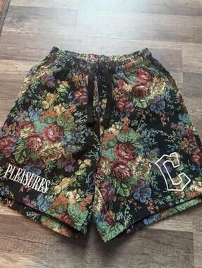 Pleasures Floral Tapestry Shorts - Bloom Like Nobody's Watch